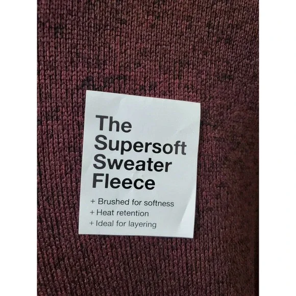 Sonoma Men's Blue & Maroon 100% Polyester Long Sleeve Supersoft Sweater Size XL - Picture 4 of 12